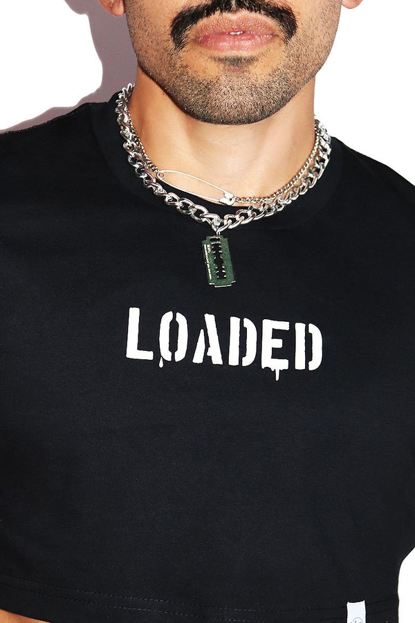 Loaded Extreme Crop Tee-Black