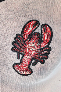 Lobster Mesh Thong Tank Bodysuit- Cream