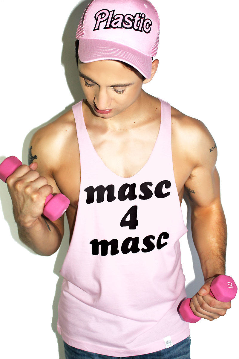 Masc 4 Masc String Tank-Pink