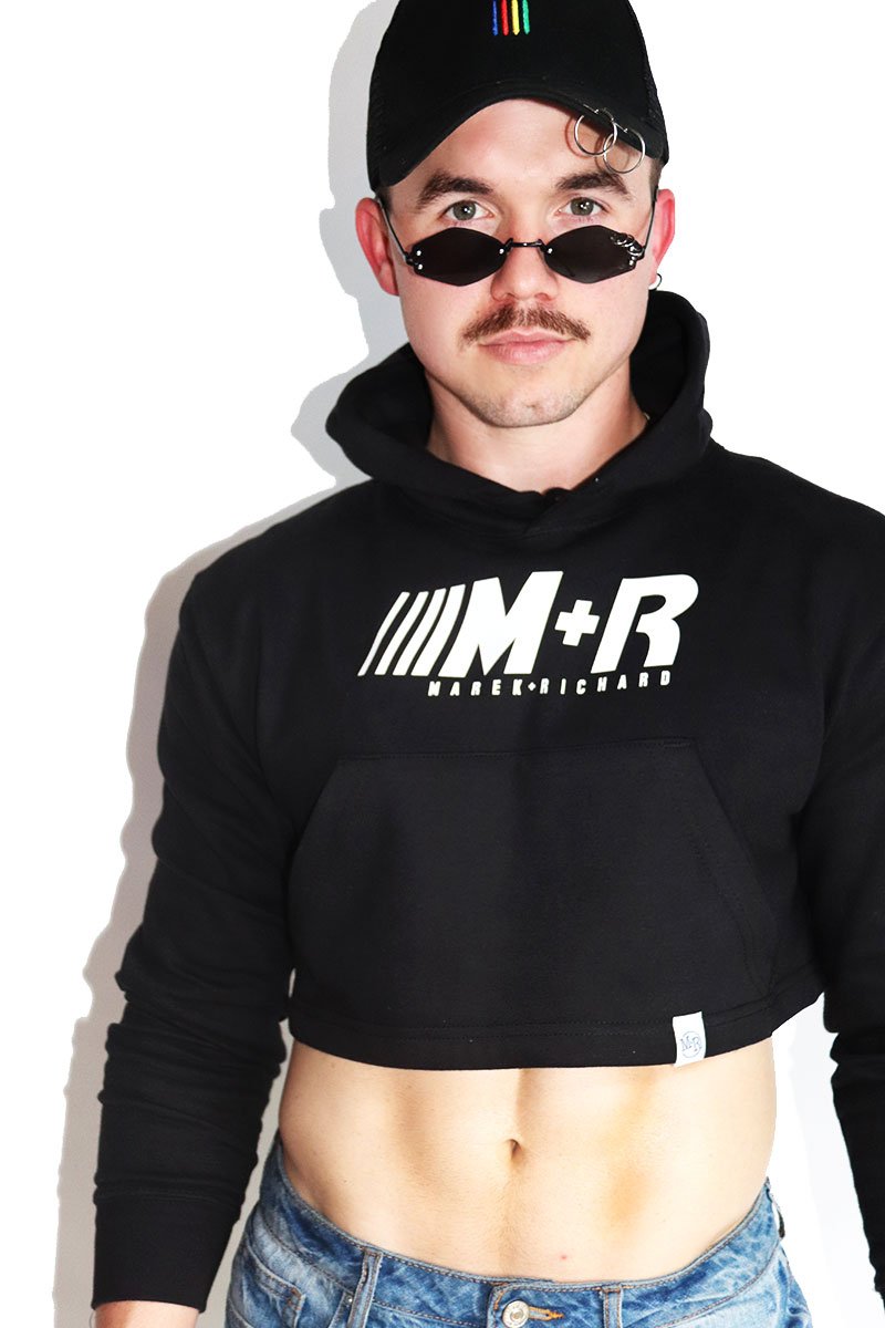 Long Sleeve Crop Hoodie Type Crop Top Logo Racing Long Sleeve Crop