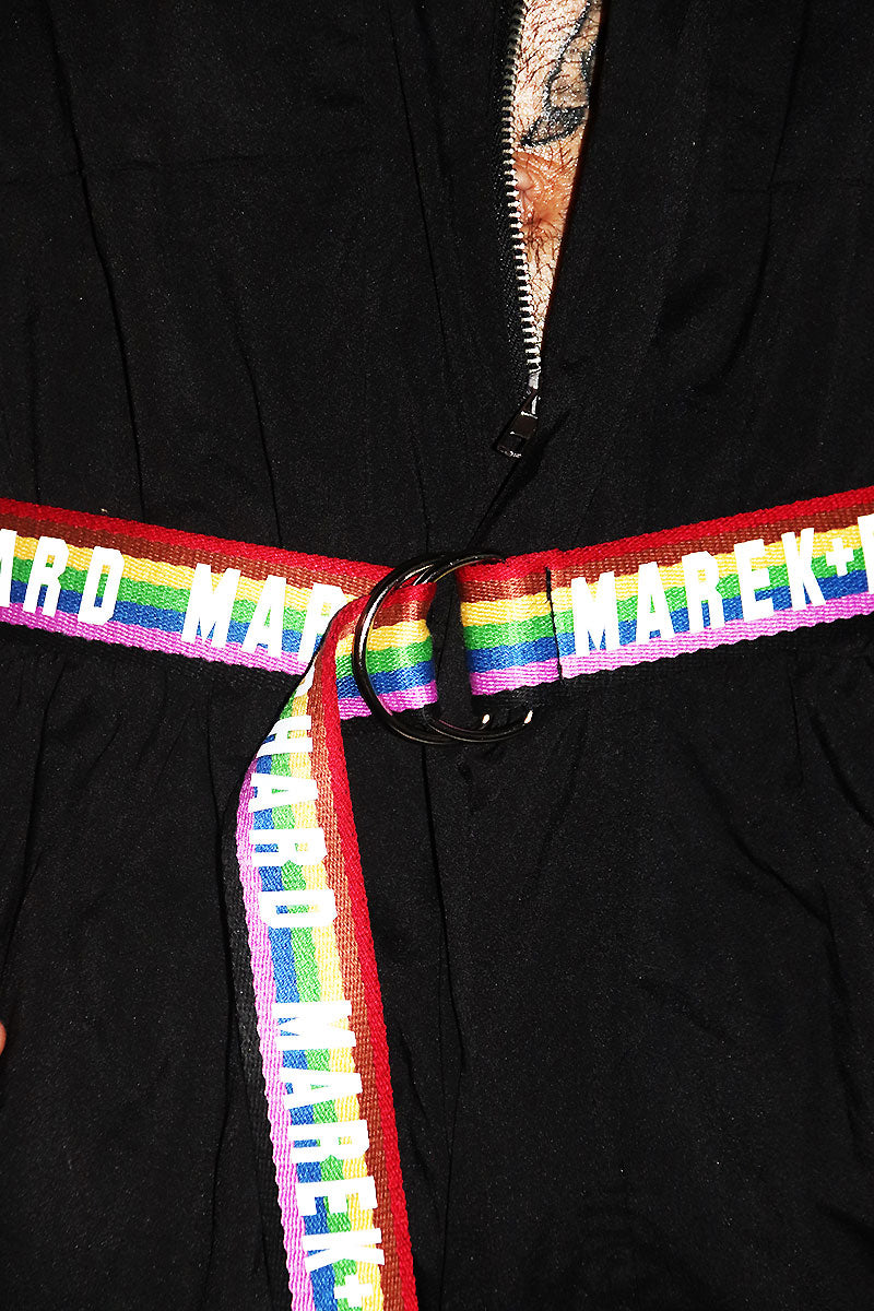 Rainbow Logo Belt-Multicolor