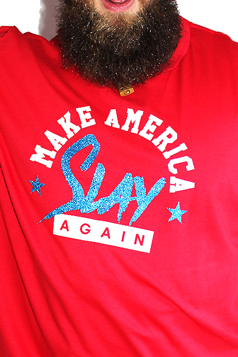 PLUS: Make America Slay Again Tee-Red