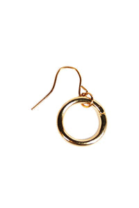 Ring Leader Circle Single Earring- Gold