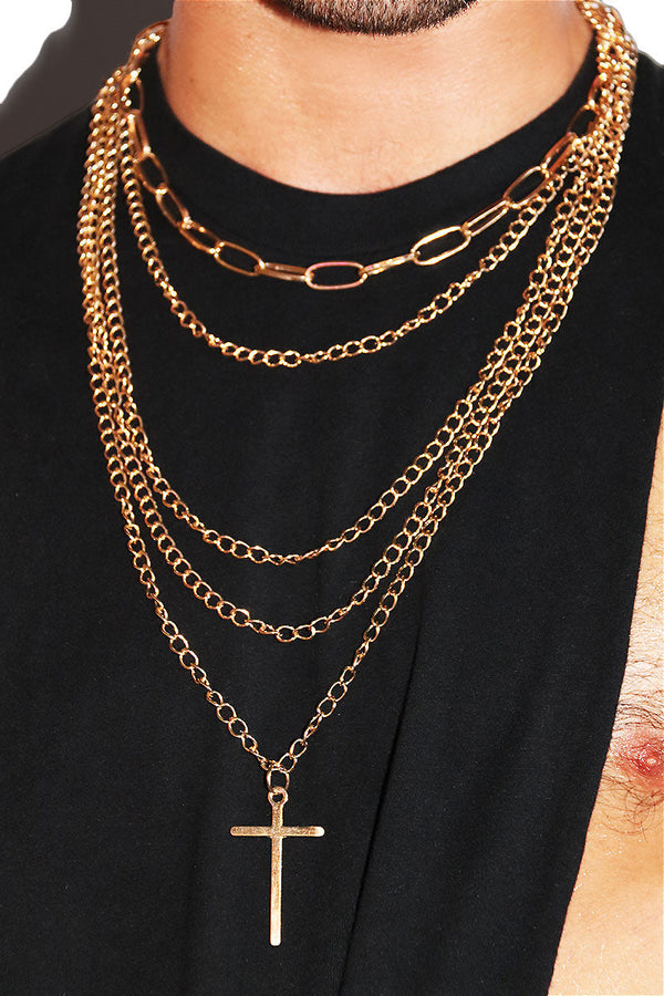 Church Favorite Necklace in Gold, view 2
