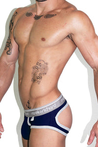 Core Open Back Brief-Navy