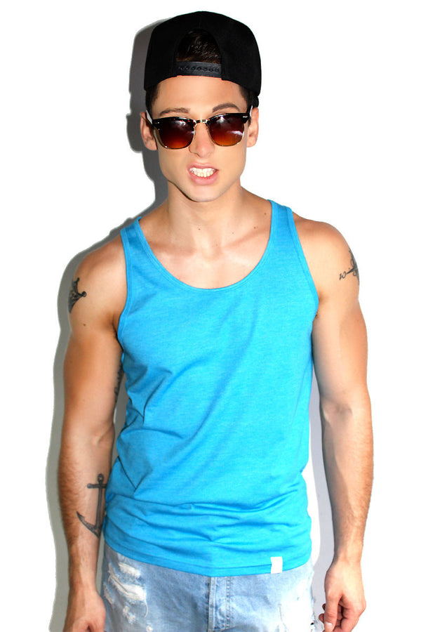 Core Racerback Tank in Blue