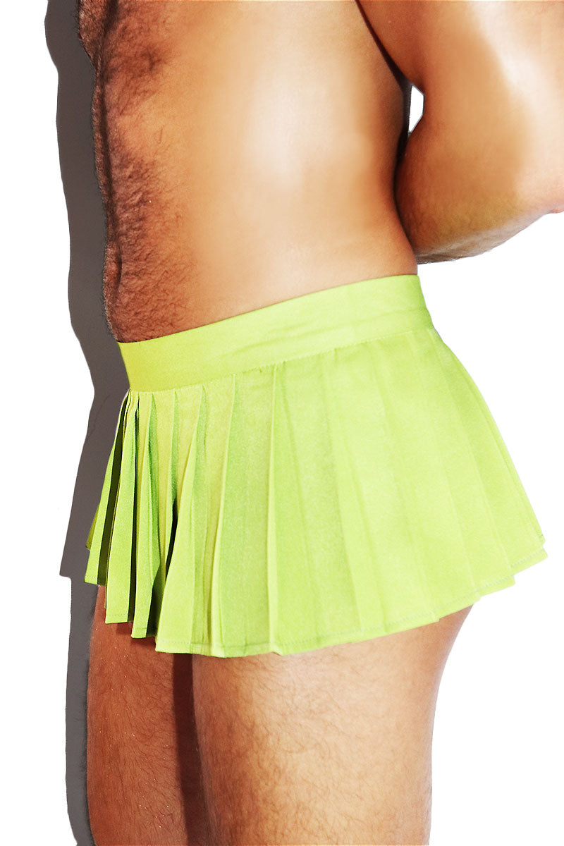 Preppy Pleated Skirt- Green