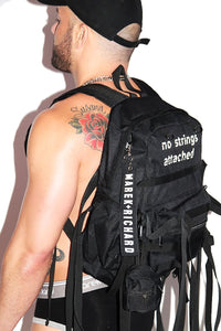 No Strings Attached Backpack Bag-Black