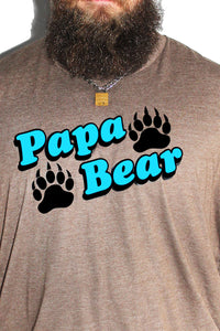 PLUS: Papa Bear Tee- Brown