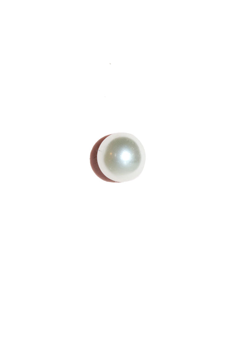 Pearl Stud Single Earring - White