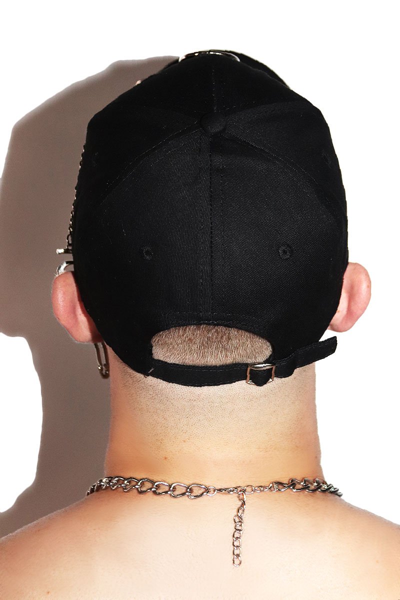 Pierced Dad Hat - Black