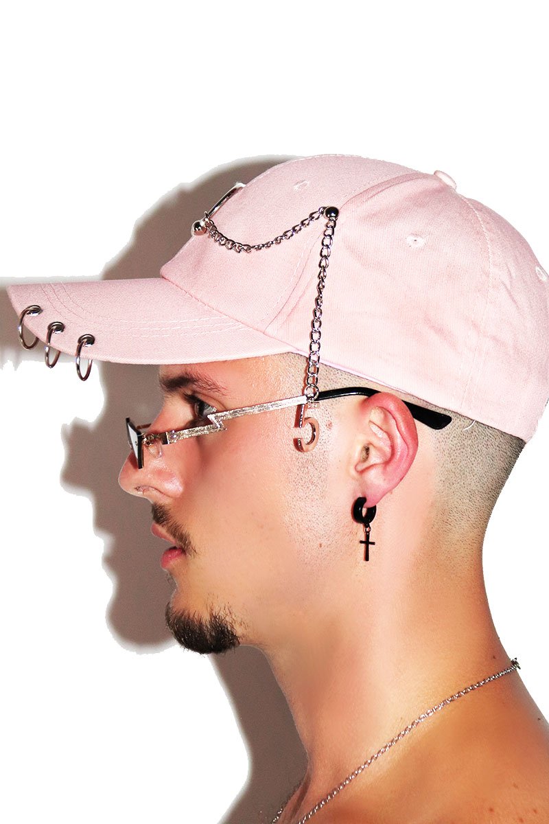 Pierced Dad Hat - Pink