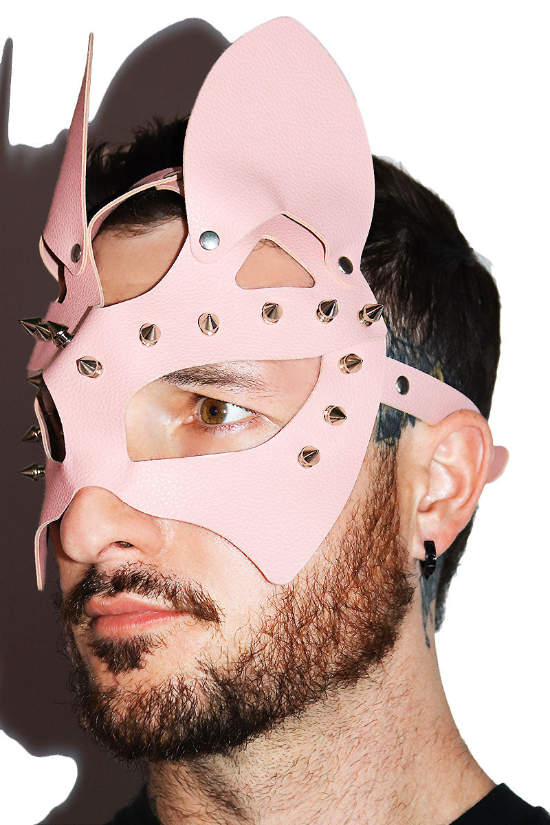Foxy Pup Play Mask- Pink
