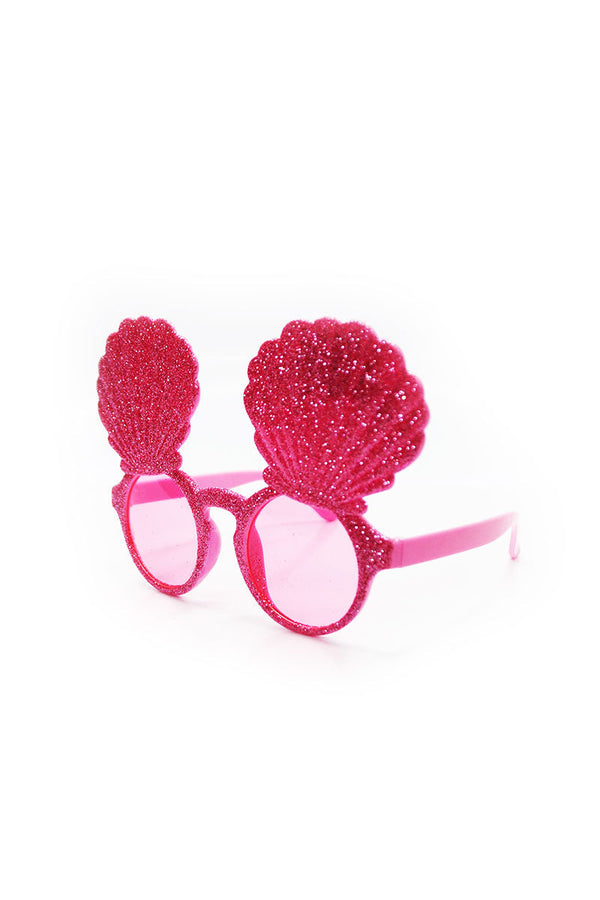 Shello Mermaid Glitter Sunglasses in Pink