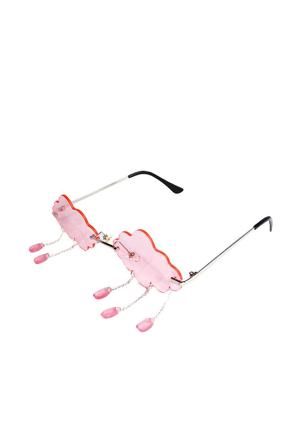 Raining Cloud Sunglasses in Pink, view 2