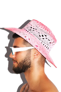Vacation Cowboy Hat - Pink
