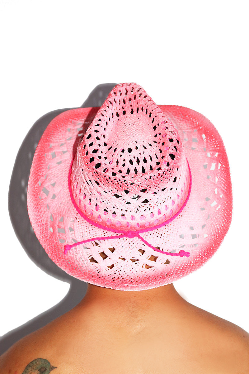 Vacation Cowboy Hat - Pink