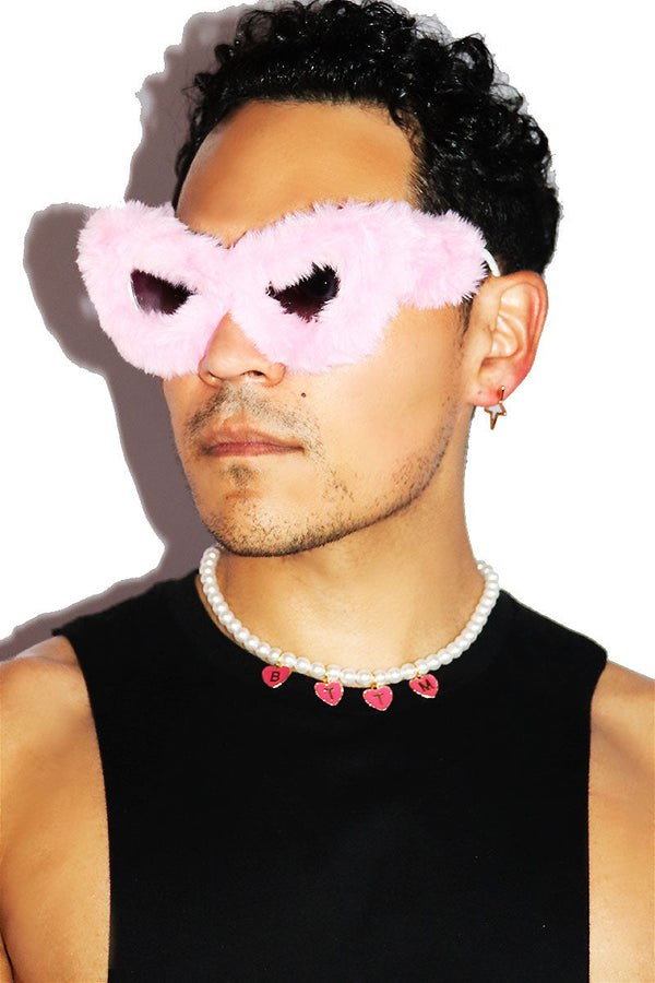 Furry Friends Cat Eye Sunglasses in Pink