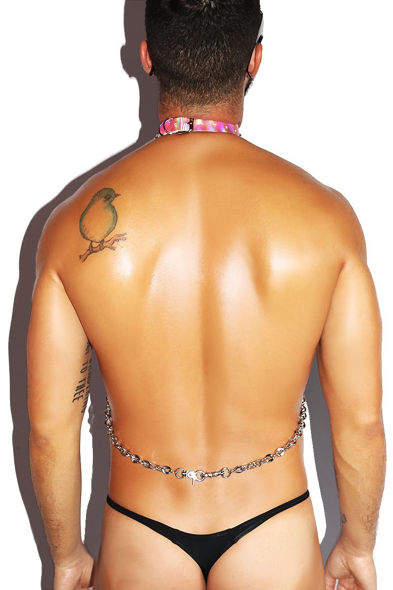 Ring Leader Holo Harness-Pink