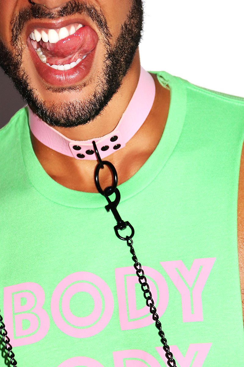 Pet Play Leash Harness-Pink