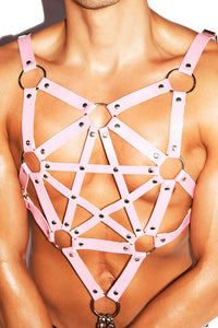 Conjuring Spell Pentagram Harness-Pink