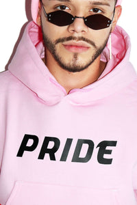 Pride Crop Hoodie-Pink