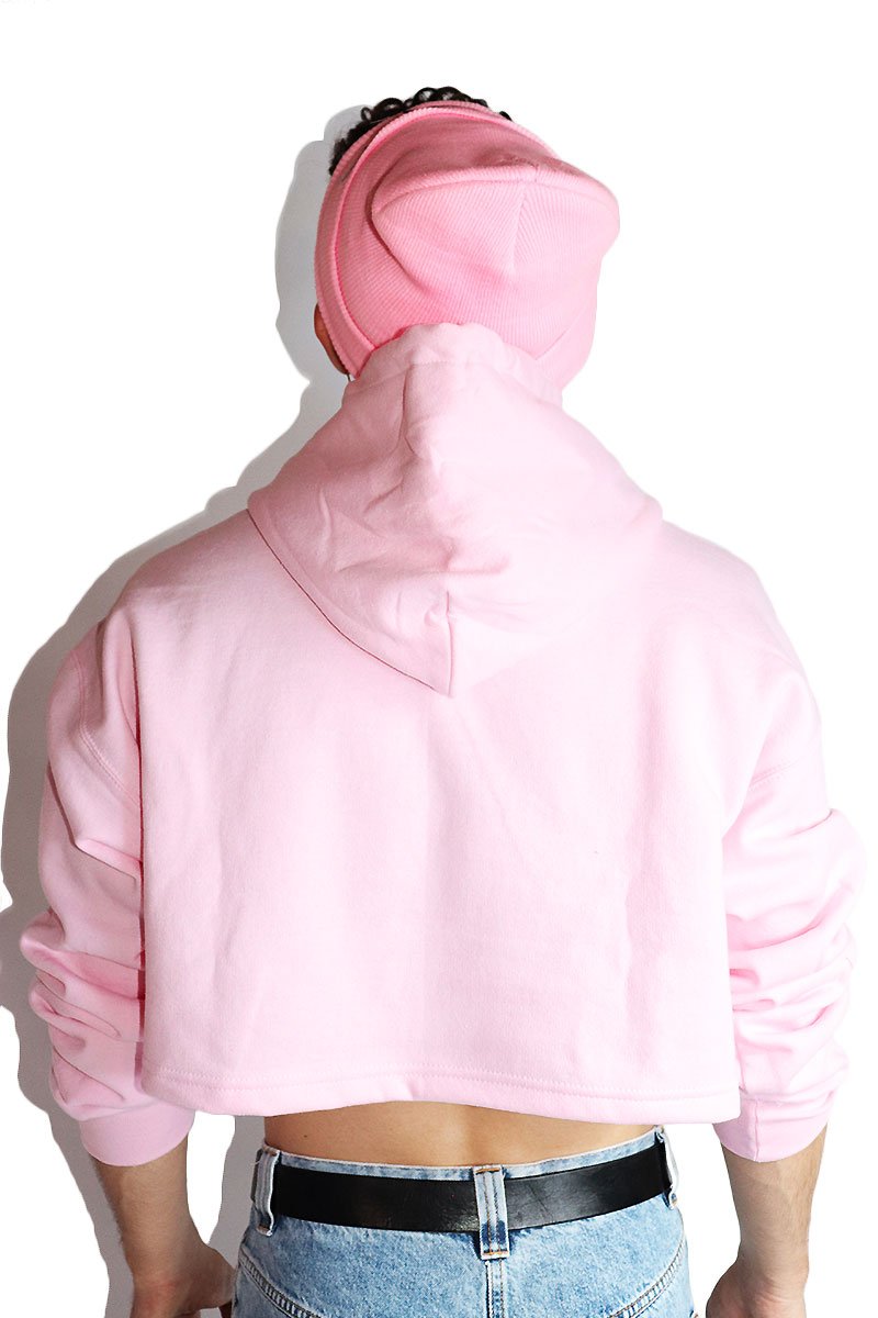 Pride Crop Hoodie Pink