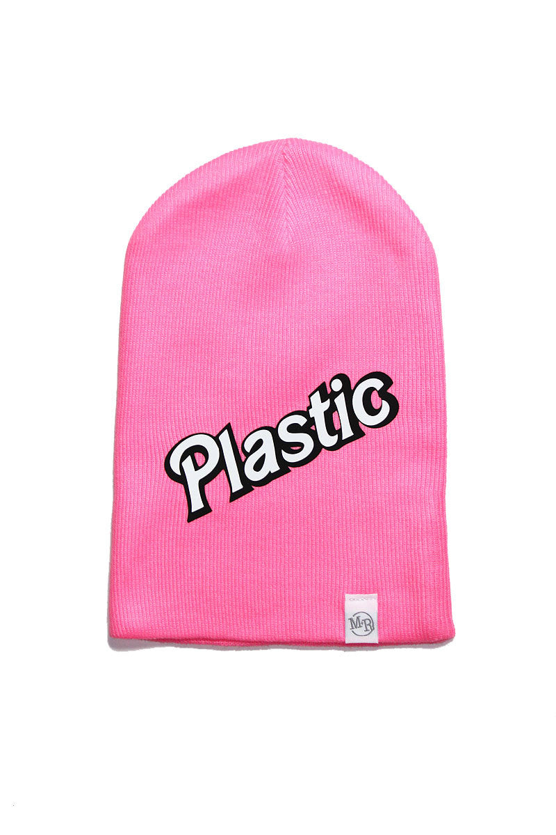 Plastic Beanie- Pink