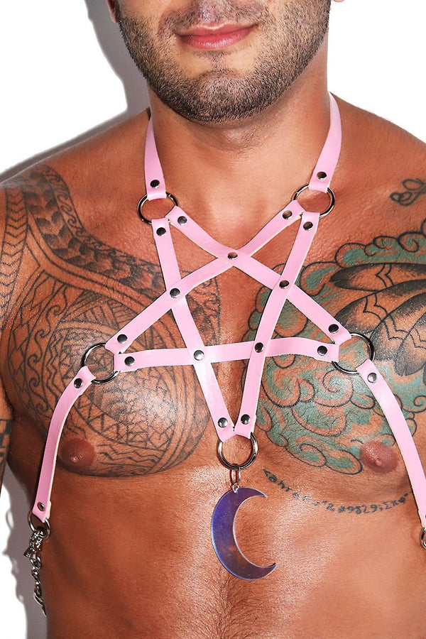 Pentagram Harness in Pink, view 2