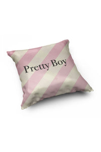 Pretty Boy Stripe Throw Pillow-Cream