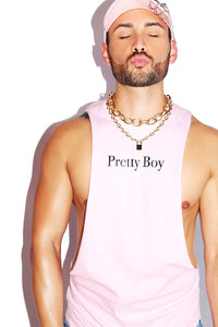 Pretty Boy Low Arm Shredder Tank-Pink