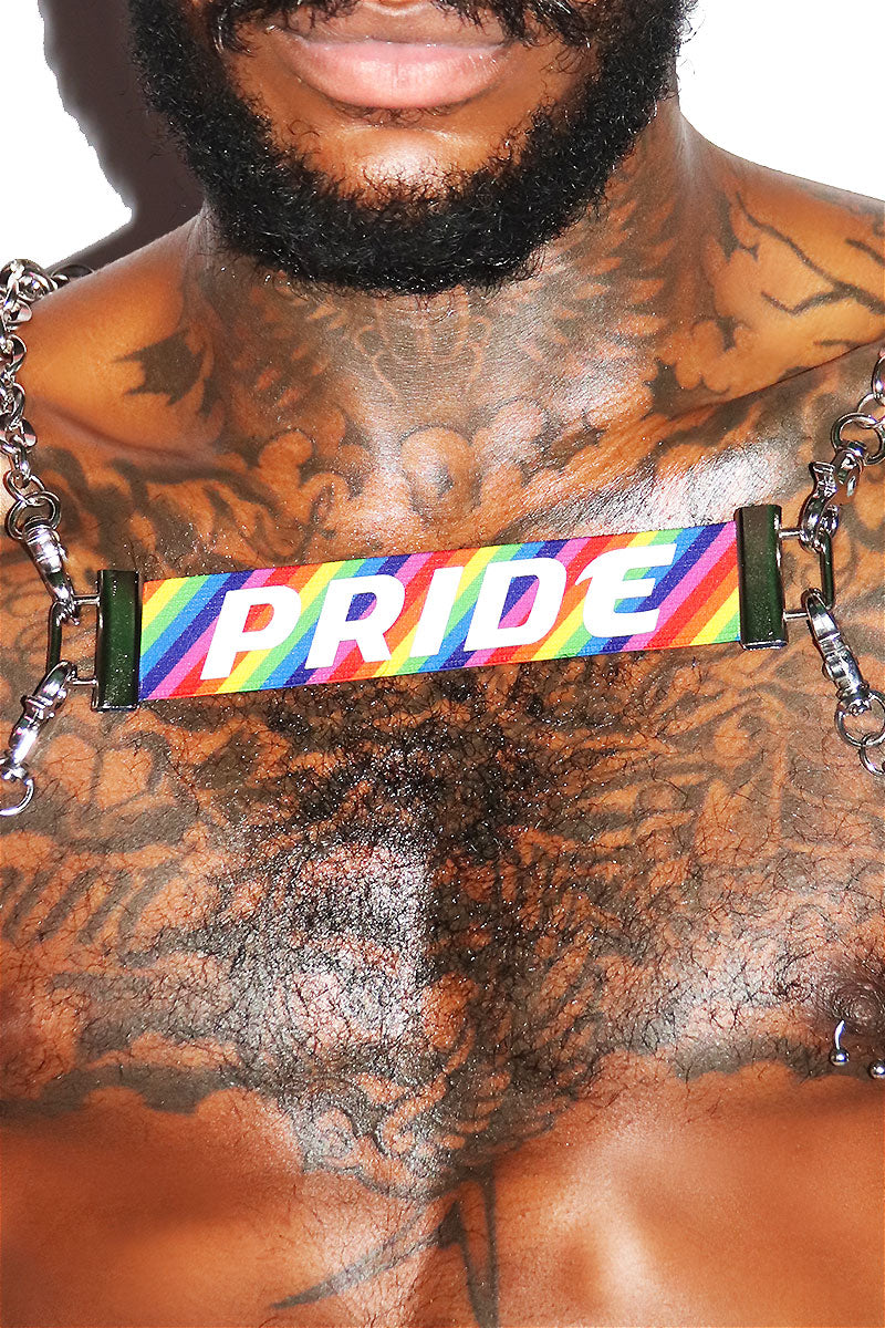 Pride Rainbow Chain Harness- Multi