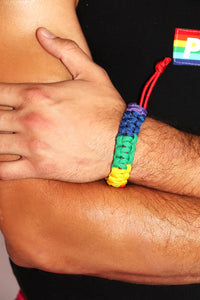 Braided Rainbow Bracelet -Multi