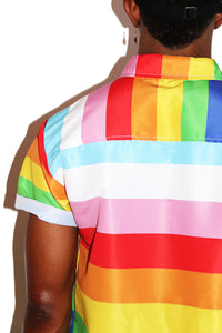 Inclusive Pride Shot Sleeve Shirt- Multi