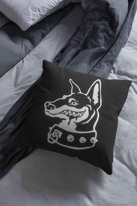 Pup Throw Pillow-Black