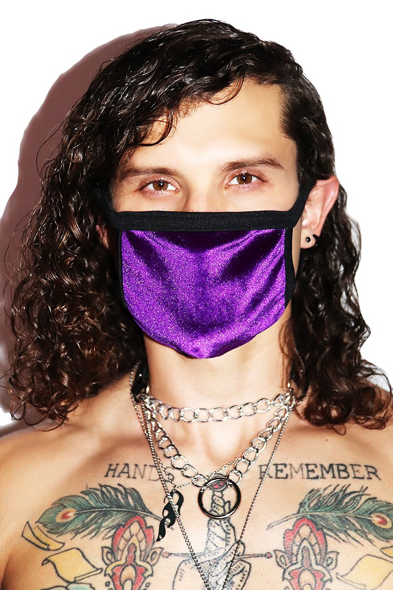 Velvet Face Mask- Purple