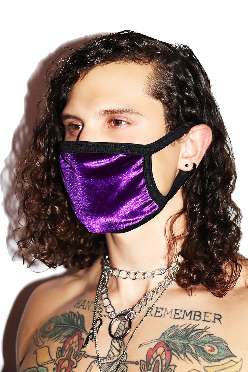 Velvet Face Mask- Purple