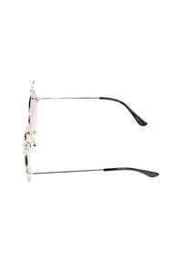 Round Palm Tree Sunglasses-Purple