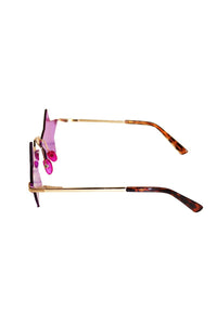 Star Frameless Sunglasses-Purple