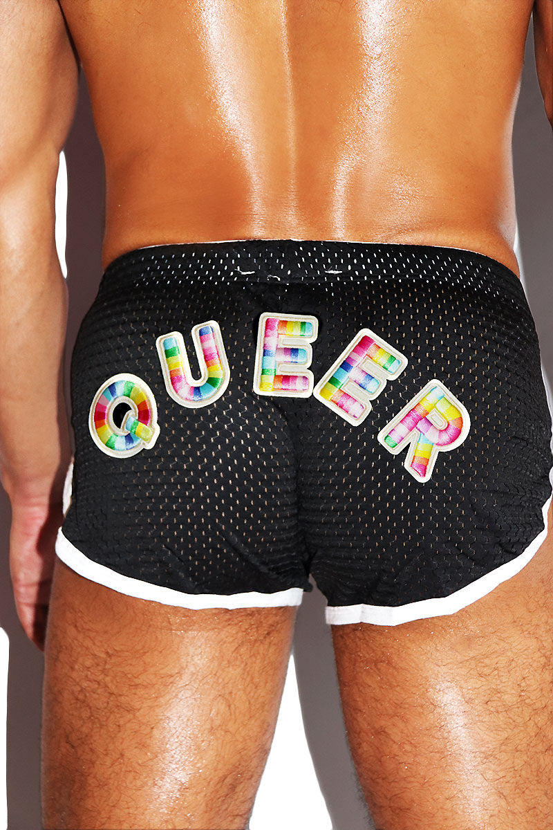 Queer Shorty Shorts-Black