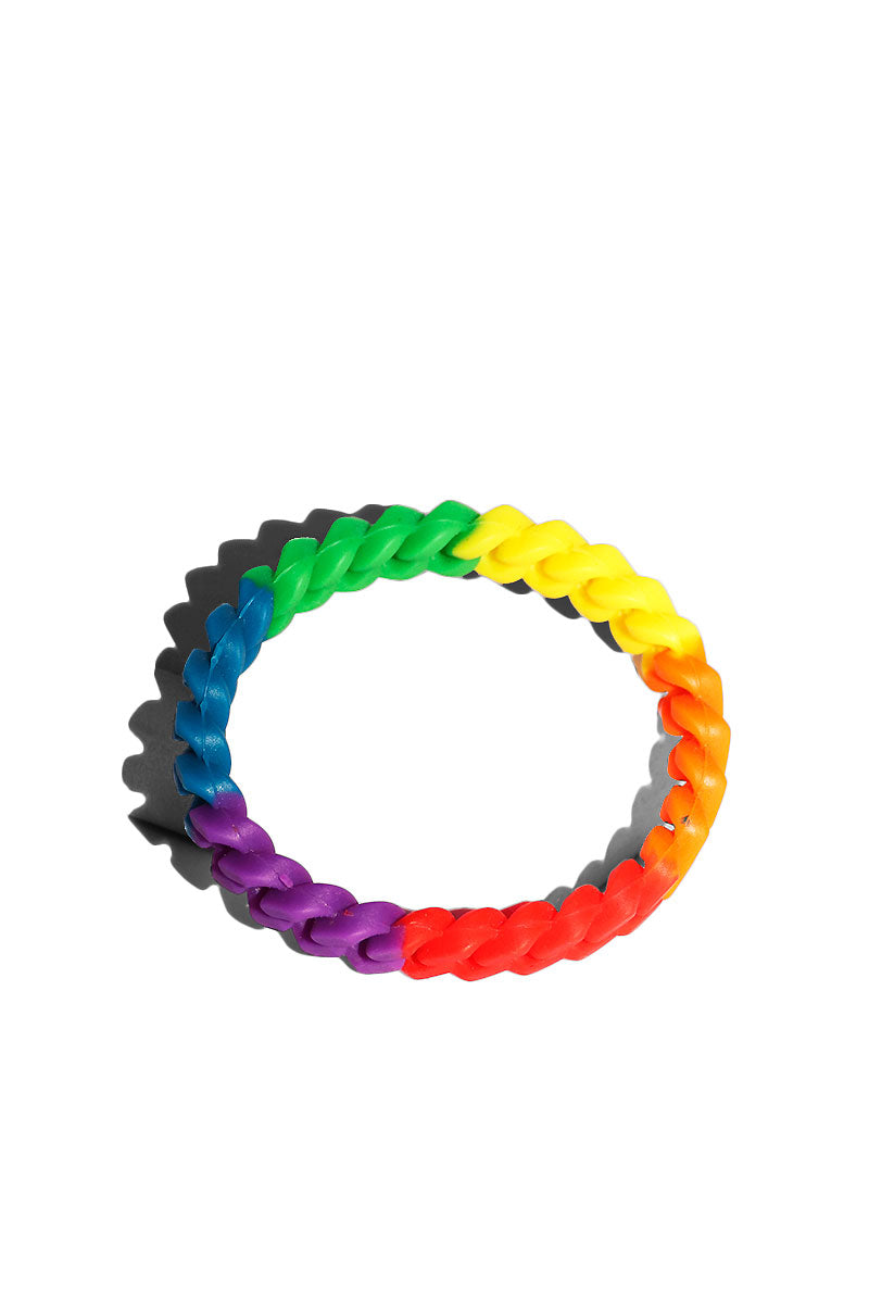 Rainbow Chain Silicon Bracelet -Multi