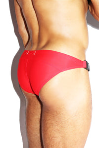 South Beach Buckle Swim Bikini- Red