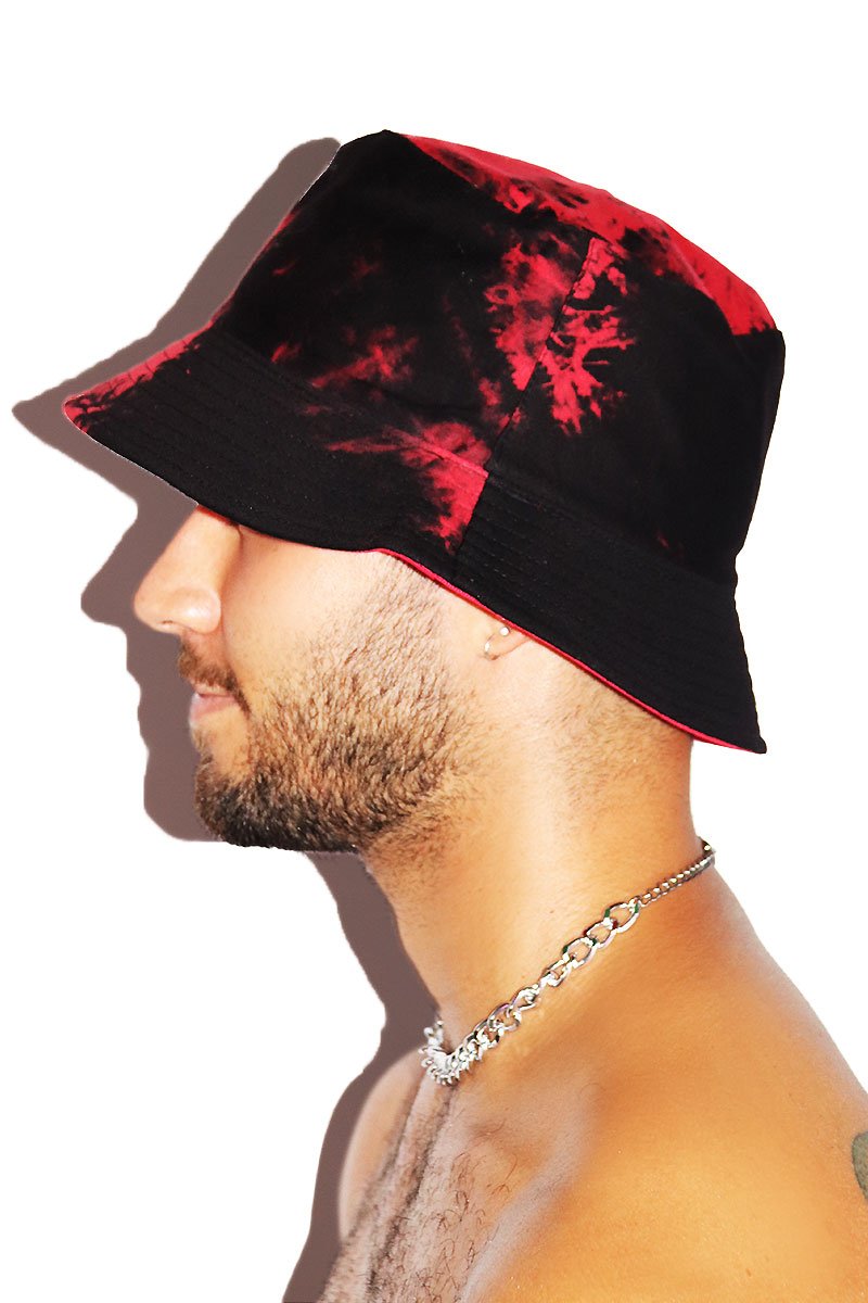 Subculture Tye Dye Bucket Hat - Red