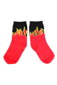 Flaming Socks- Red