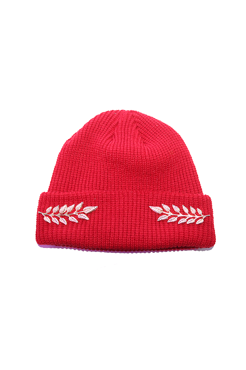 Titan Skull Cap Beanie- Burgundy