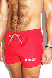 Pride Board Shorts-Red