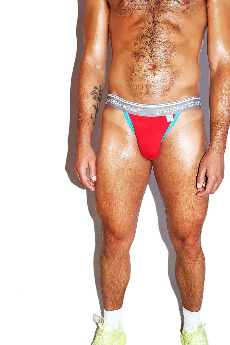 Pride Stripe Jockstrap- Red