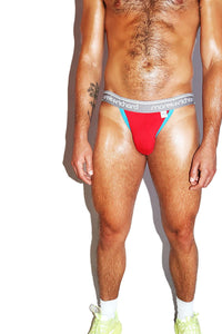 Pride Stripe Jockstrap- Red