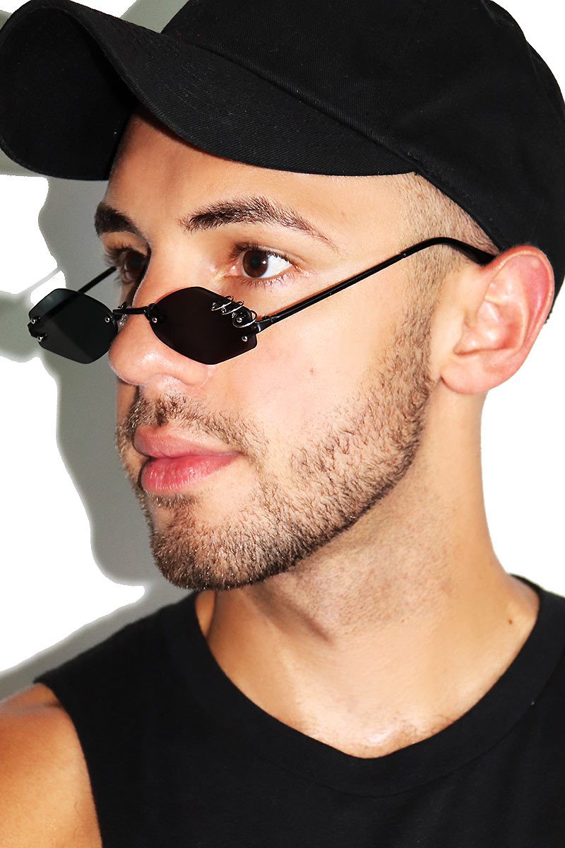 3 Rings Mini Shade Sunglasses-Black