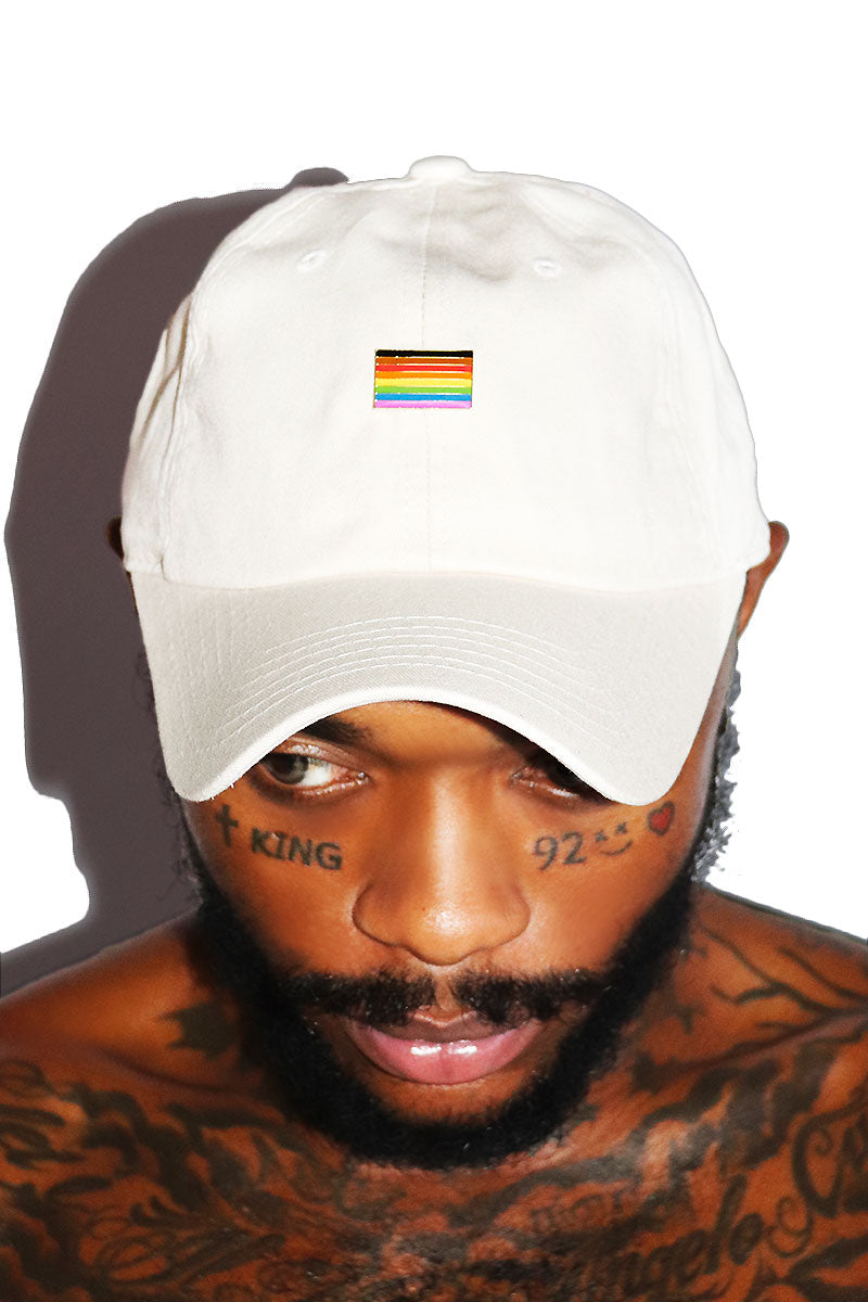 Philadelphia Pride Flag Dad Hat -Tan